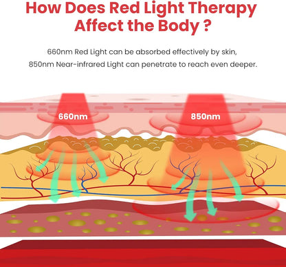 Opove Red Light Therapy Belt with Portable Power Controller Near-Infrared Light Therapy for Tissue Repair Resolve Inflammation Relieve Back Pain 660nm & 850nm Wavelengths New Version R2