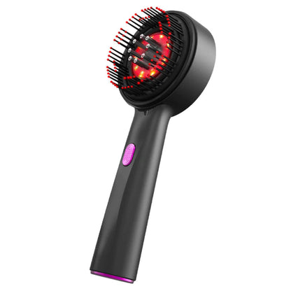 Electric Scalp Care & Hair Growth Massage Comb with Liquid Injection – Red Light Therapy